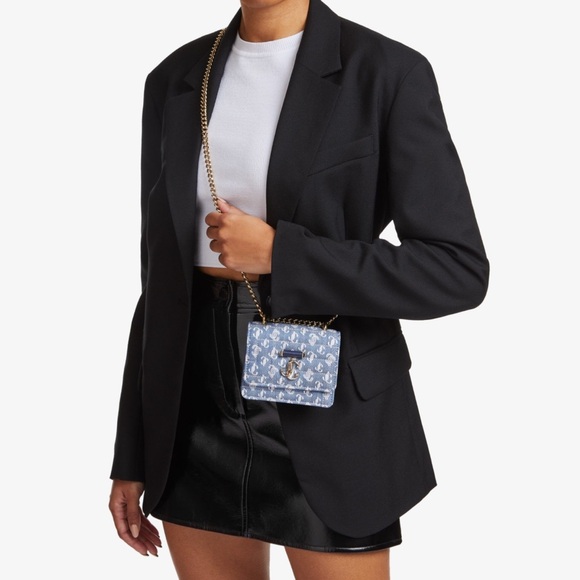 Jimmy Choo Denim Shoulder Bag - Picture 3 of 13